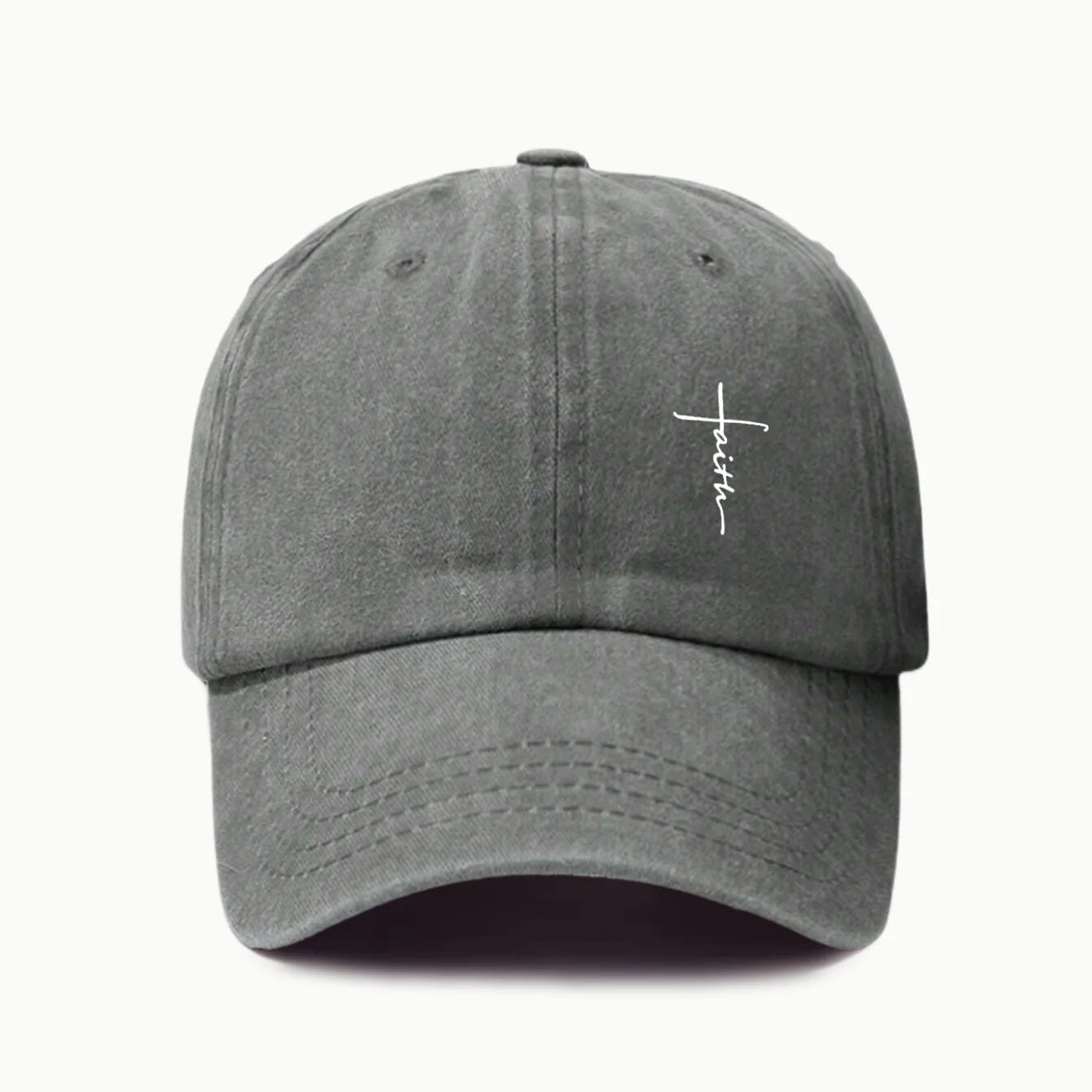 Retro Cross Print Baseball Cap