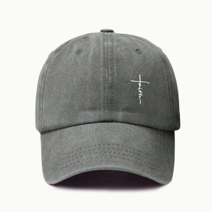 Retro Cross Print Baseball Cap