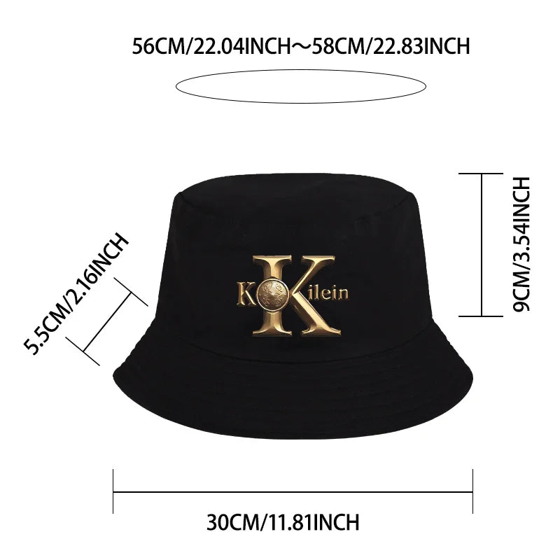 MLFO K Luxury Texture Bucket Hat