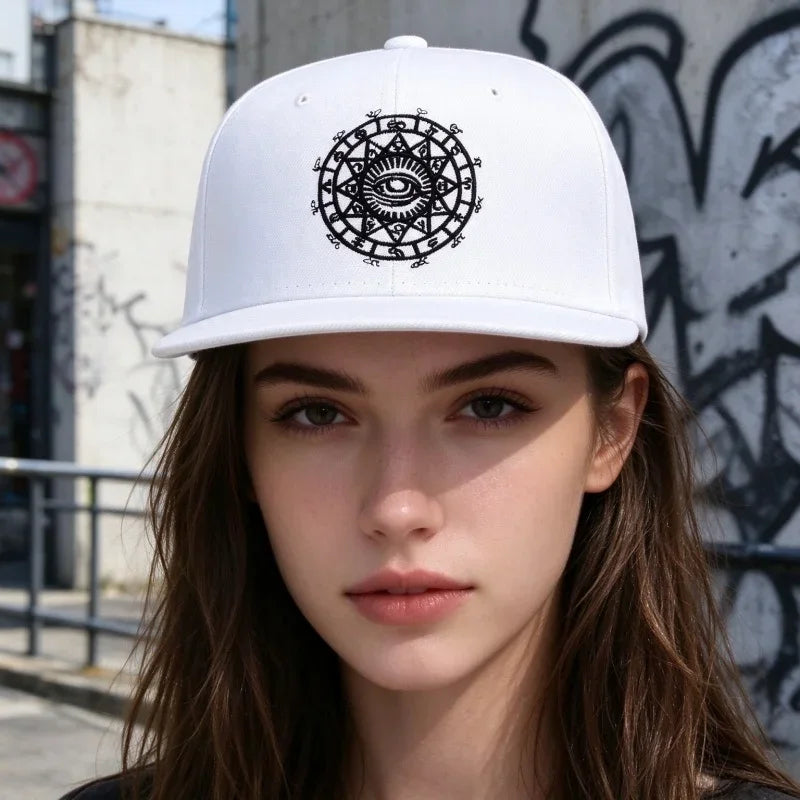 All Seeing Eye Embroidered Hip Hop Snapback Cap