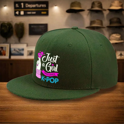 K Pop Finger Heart Snapback Cap