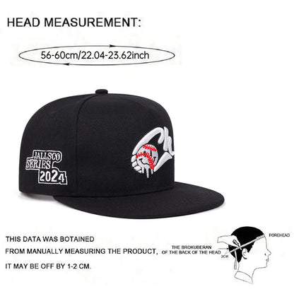 CH Tennis Embroidery Hip Hop Snapback Cap