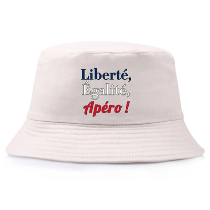 Liberté Égalité Apéro Reversible Bucket Hat Unisex