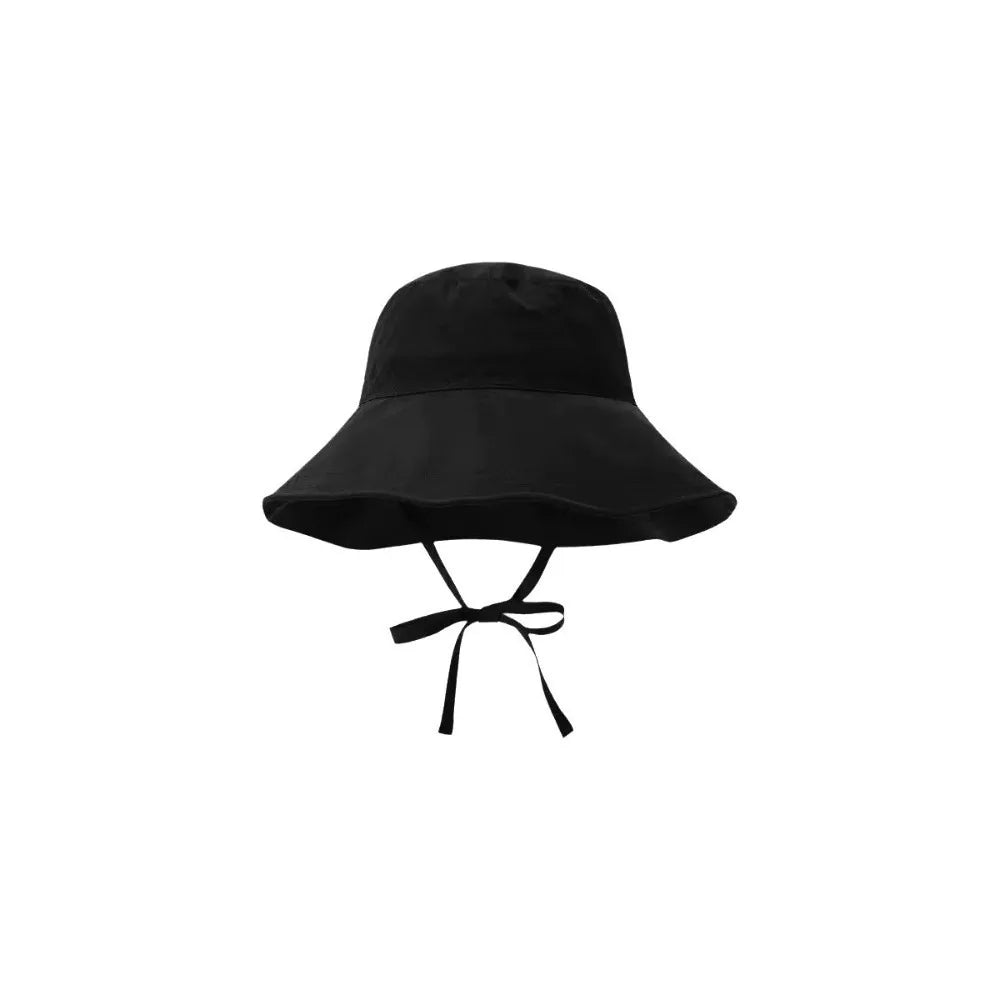 Foldable Wide Brim Breathable Bucket Hat With Strap