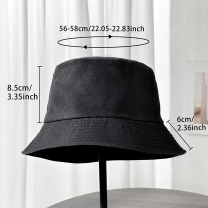 Classic Plain Black Fisherman's Hat