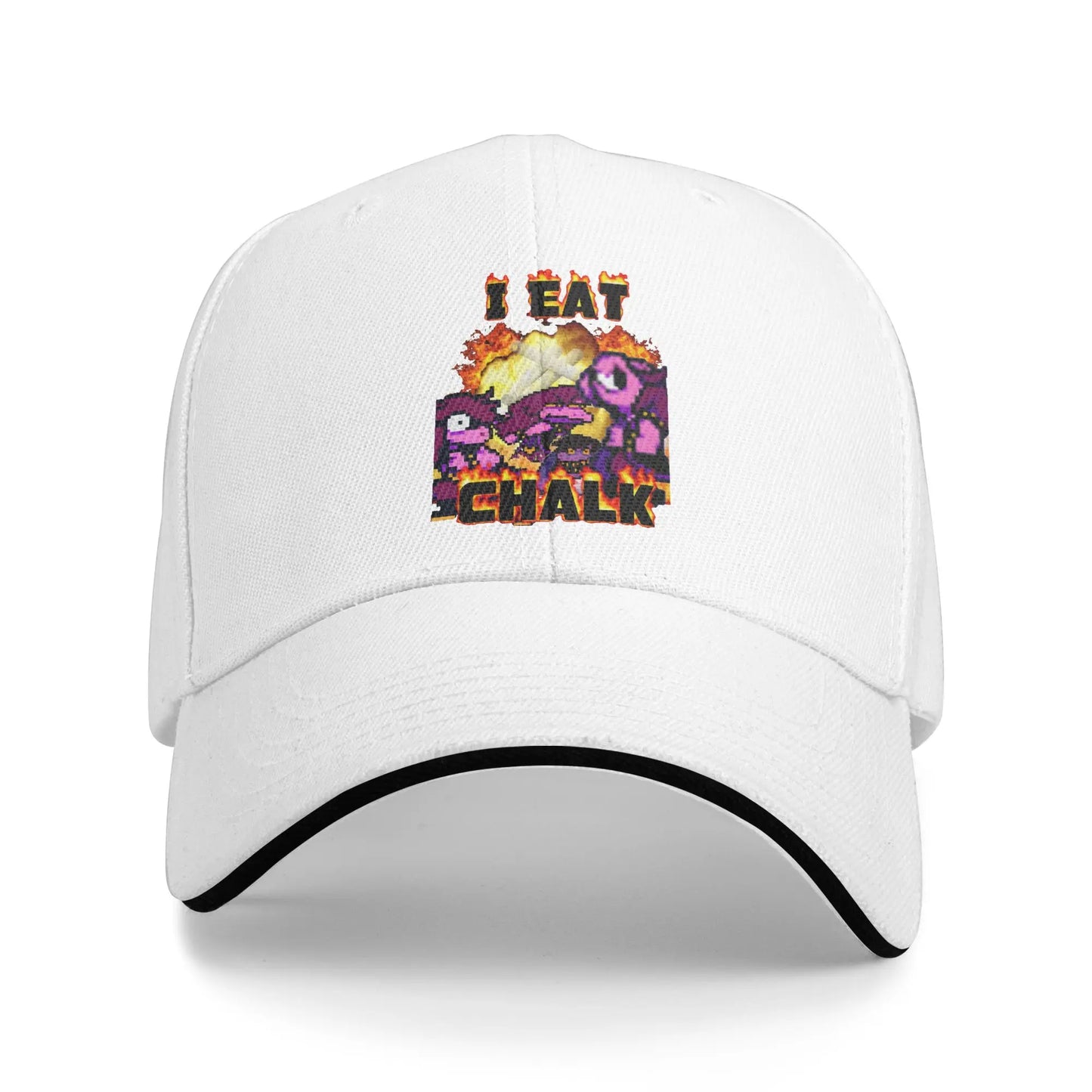 Deltarune I Eat Chalk Casual Snapback Baseball Cap