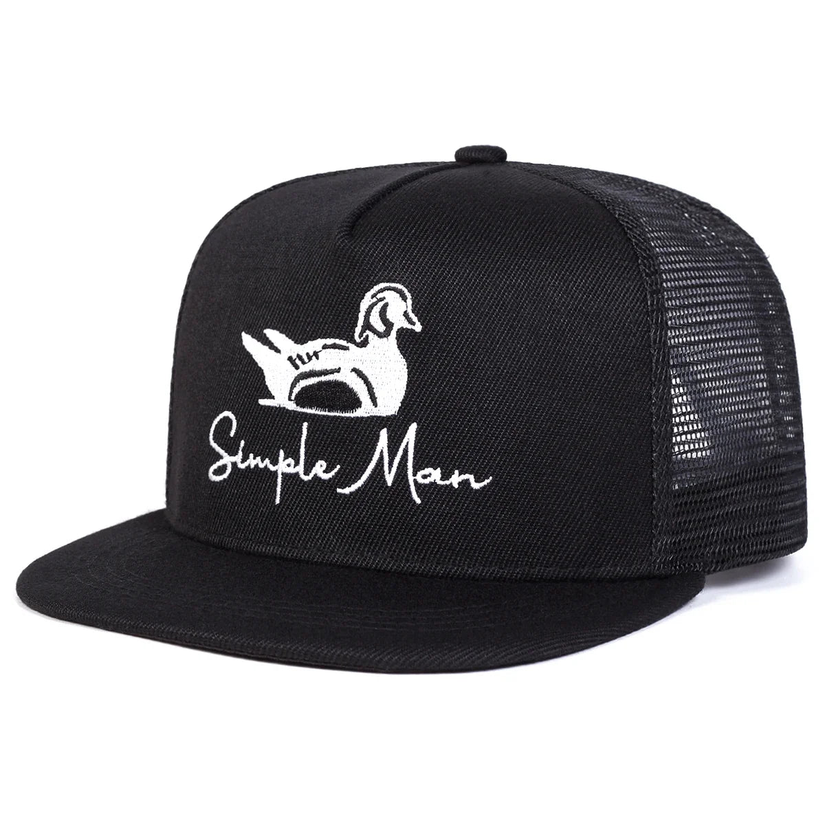 Simple Man Embroidery Snapback Trucker Cap