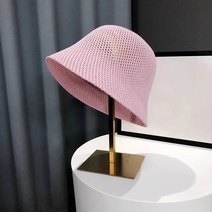 Women Bucket Hat Sun Hat Female Beach Panama Cap