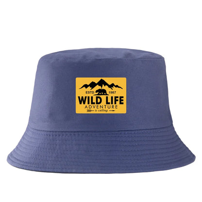 Wildlife Print Reversible Summer Bucket Hat