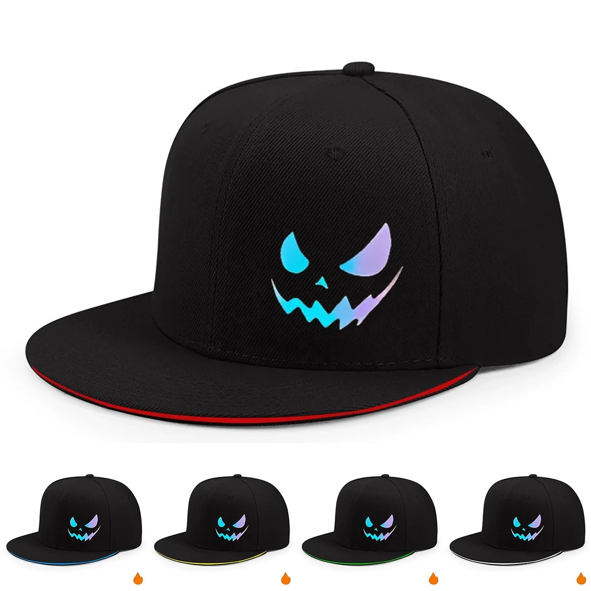 Unisex Personality Ghost Expression Hip Hop Hats Outdoor