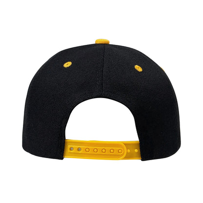 Letter Embroidered Adjustable Flat Brim Snapback Cap