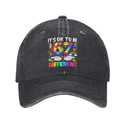 Autism Awareness 67 Six Seven Distressed Baseball Cap