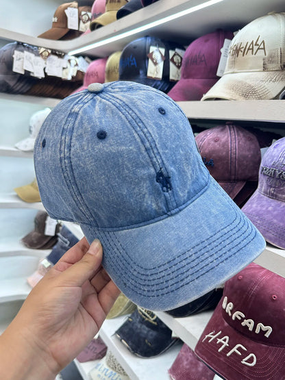Hat Women's Four Seasons Denim Washed Old Soft Top Baseball Cap Size 55-60cm