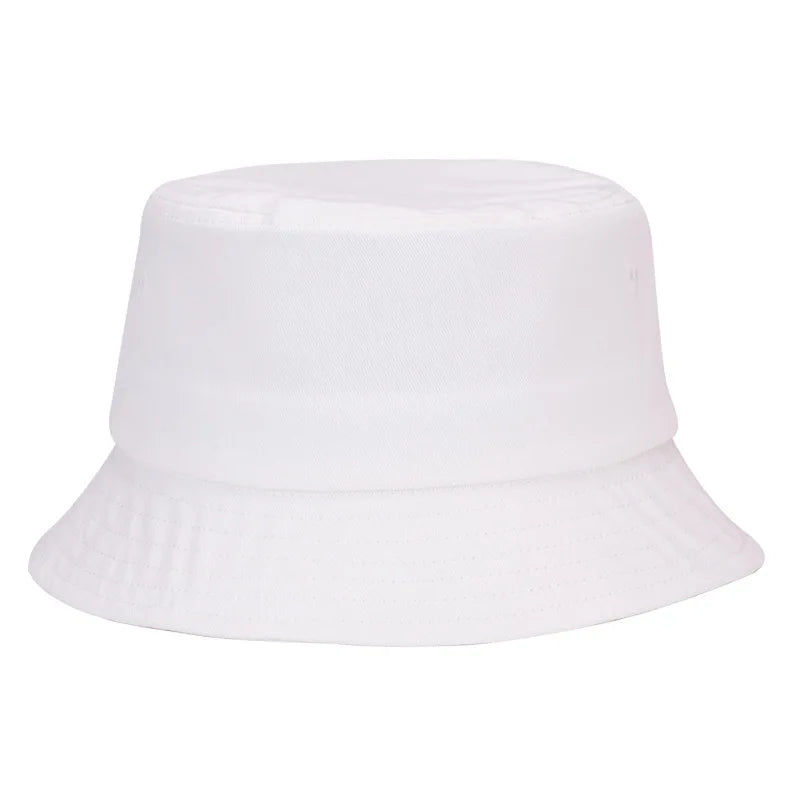 Solid Color Cotton Summer Bucket Hat