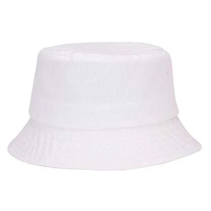 Solid Color Cotton Summer Bucket Hat