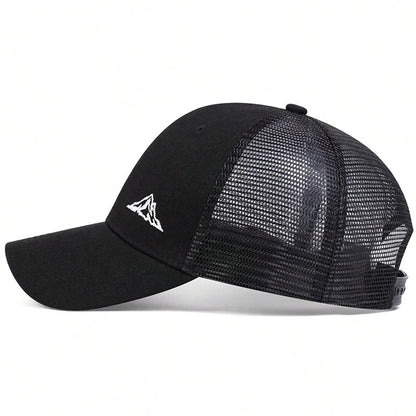 Unisex Mountain Range Embroidery Baseball Net Caps