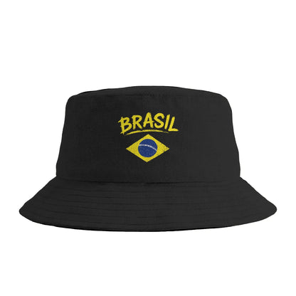 Brazil Flag Brasil Souvenirs Brazilian Fans Bucket Hat