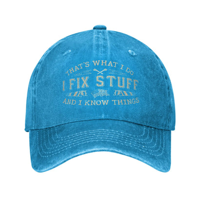Funny Fix Stuff Baseball Cap