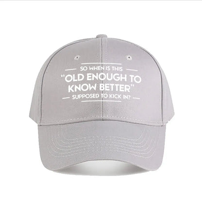 Funny Quote Snapback Baseball Cap