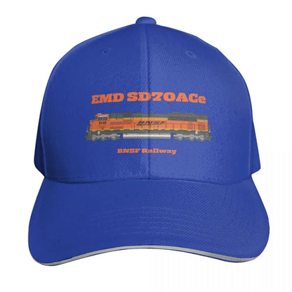BNSF EMD SD70ACe Drawings Cotton Twill Baseball Cap