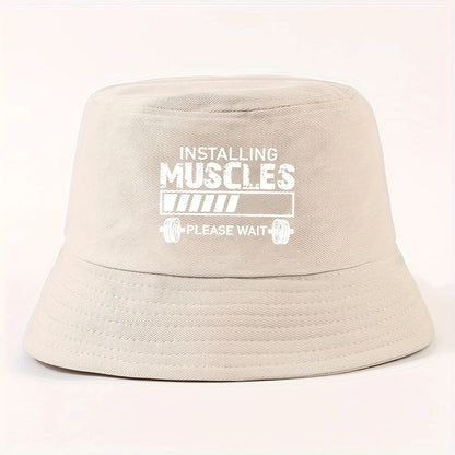 Installing Muscles Foldable Bucket Hat
