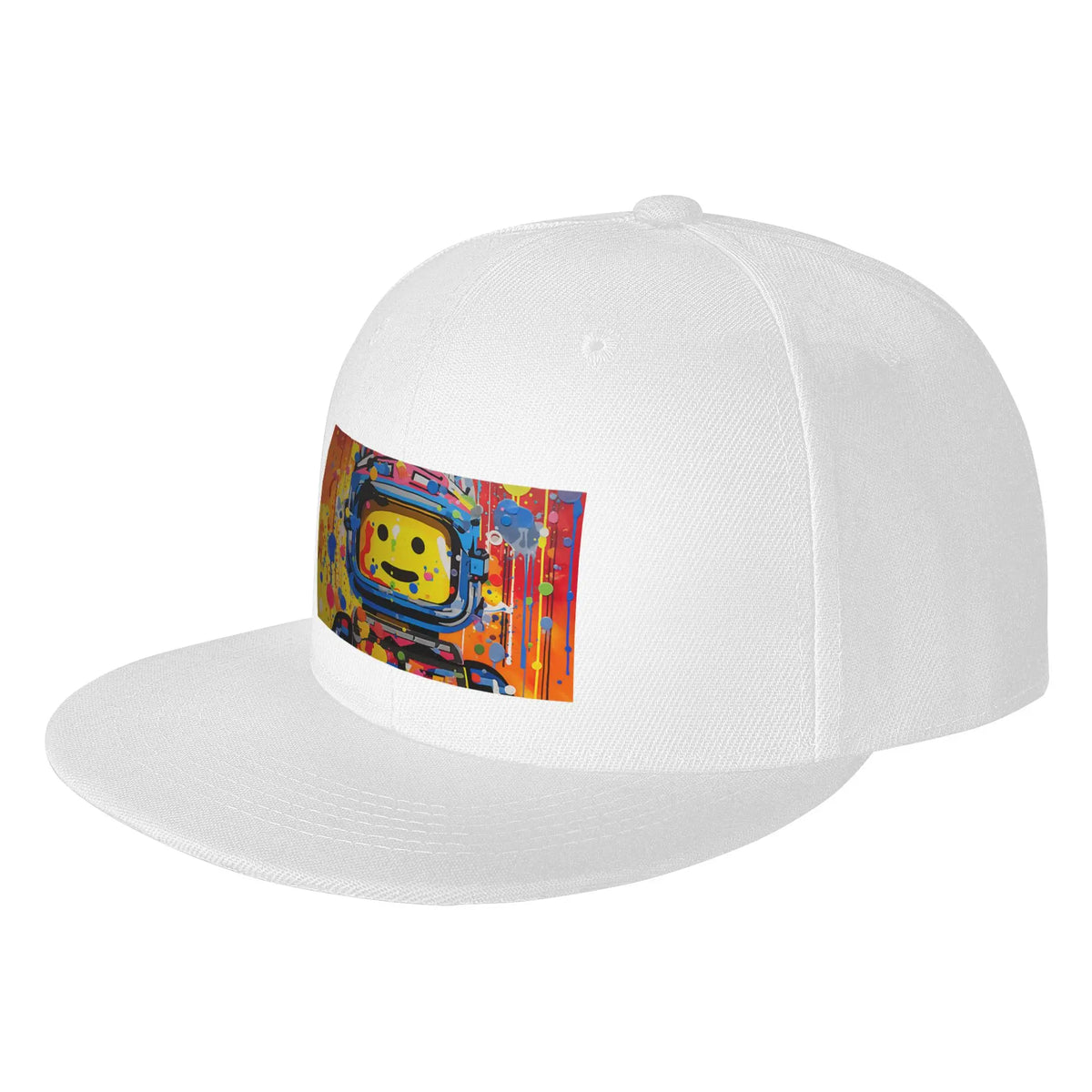 Colorful Space Man Cosmic Graphic Snapback Cap