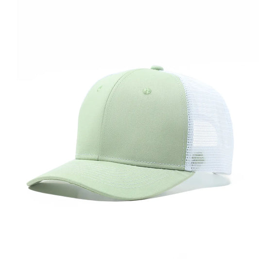 Mint Green Gray Mesh Cap Baseball Cap