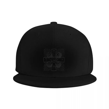 2026 Rosy Cross Black Sports Snapback Cap