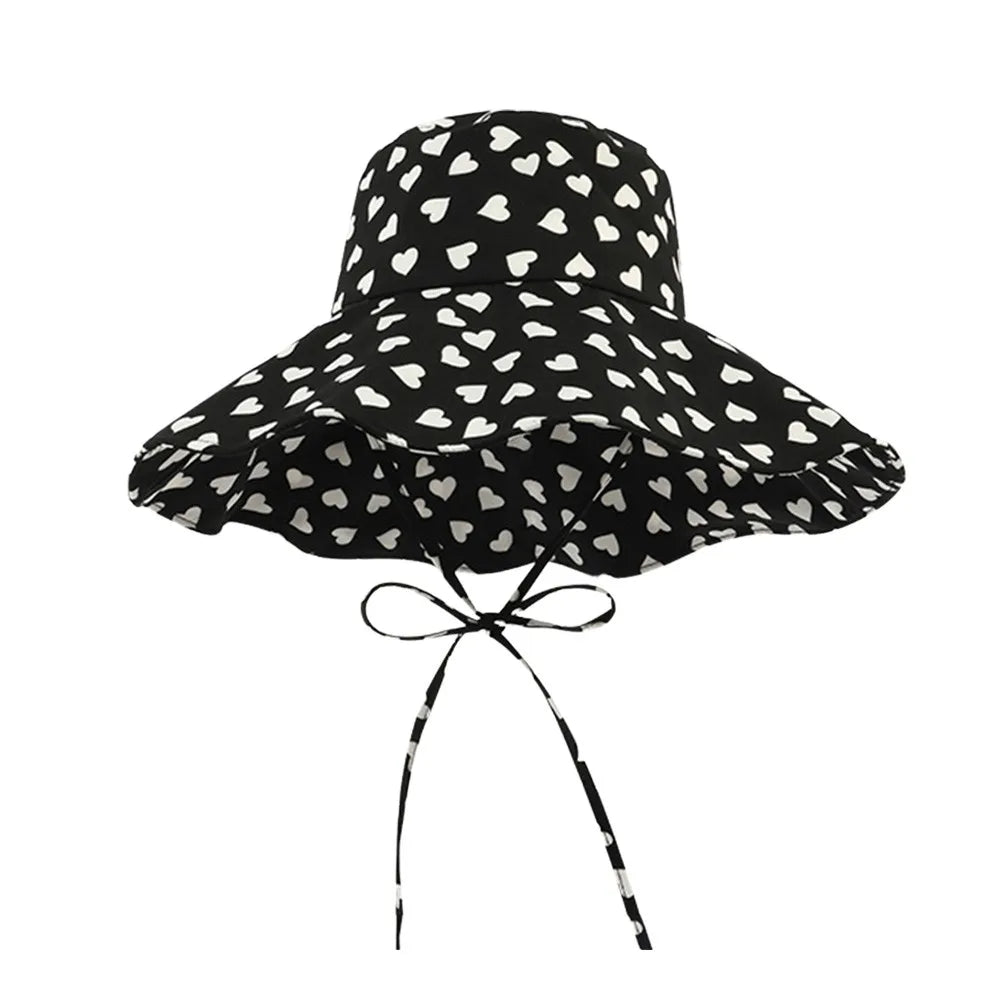 Black Dot Bucket Hats Leopard Print