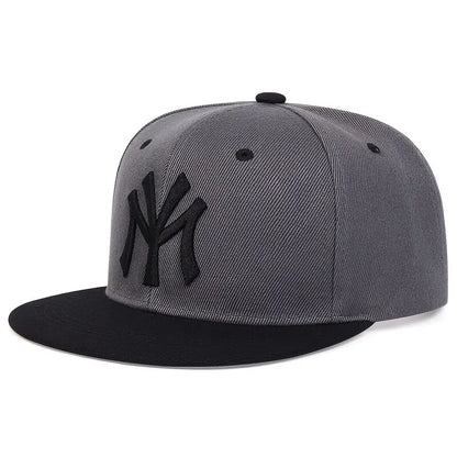 Unisex Letter Embroidered Adjustable Hip-Hop Snapback Cap