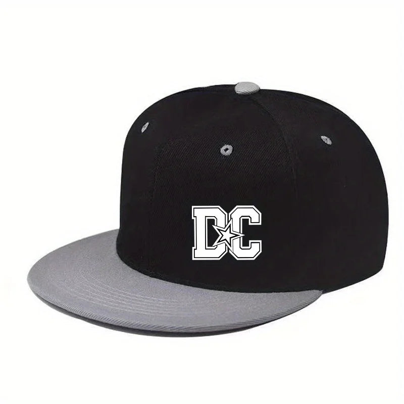 Letter Print Streetwear Adjustable Hip-Hop Snapback Cap