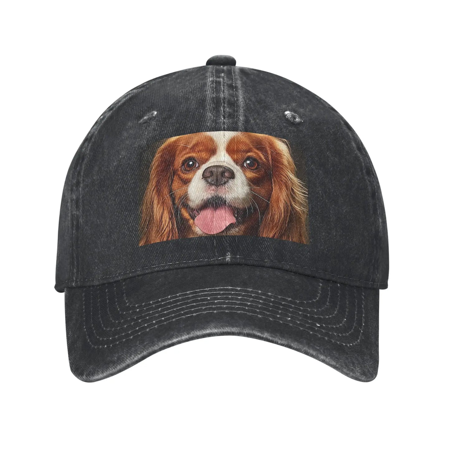 Cavalier King Charles Denim Baseball Cap