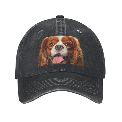 Cavalier King Charles Denim Baseball Cap