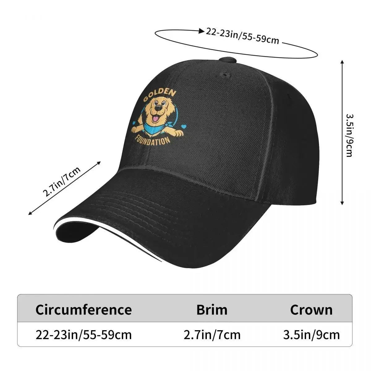 Golden Ratio Foundation Custom Fishing Baseball Cap