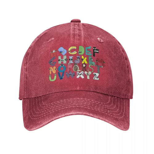 Villain ABC Letter Distressed Washed Baseball Cap