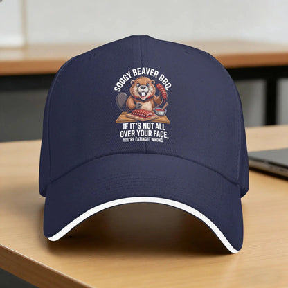 Soggy Beaver BBQ Funny Baseball Cap