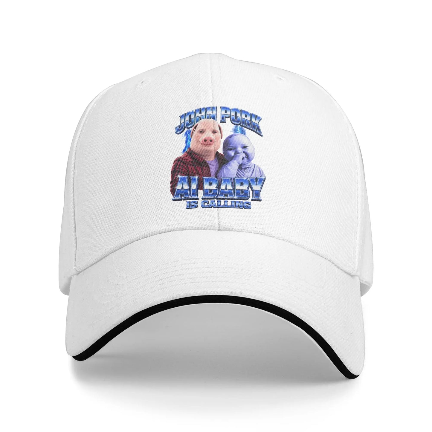 Baby John Pork Is Calling Y2K Retro Trucker Baseball Cap