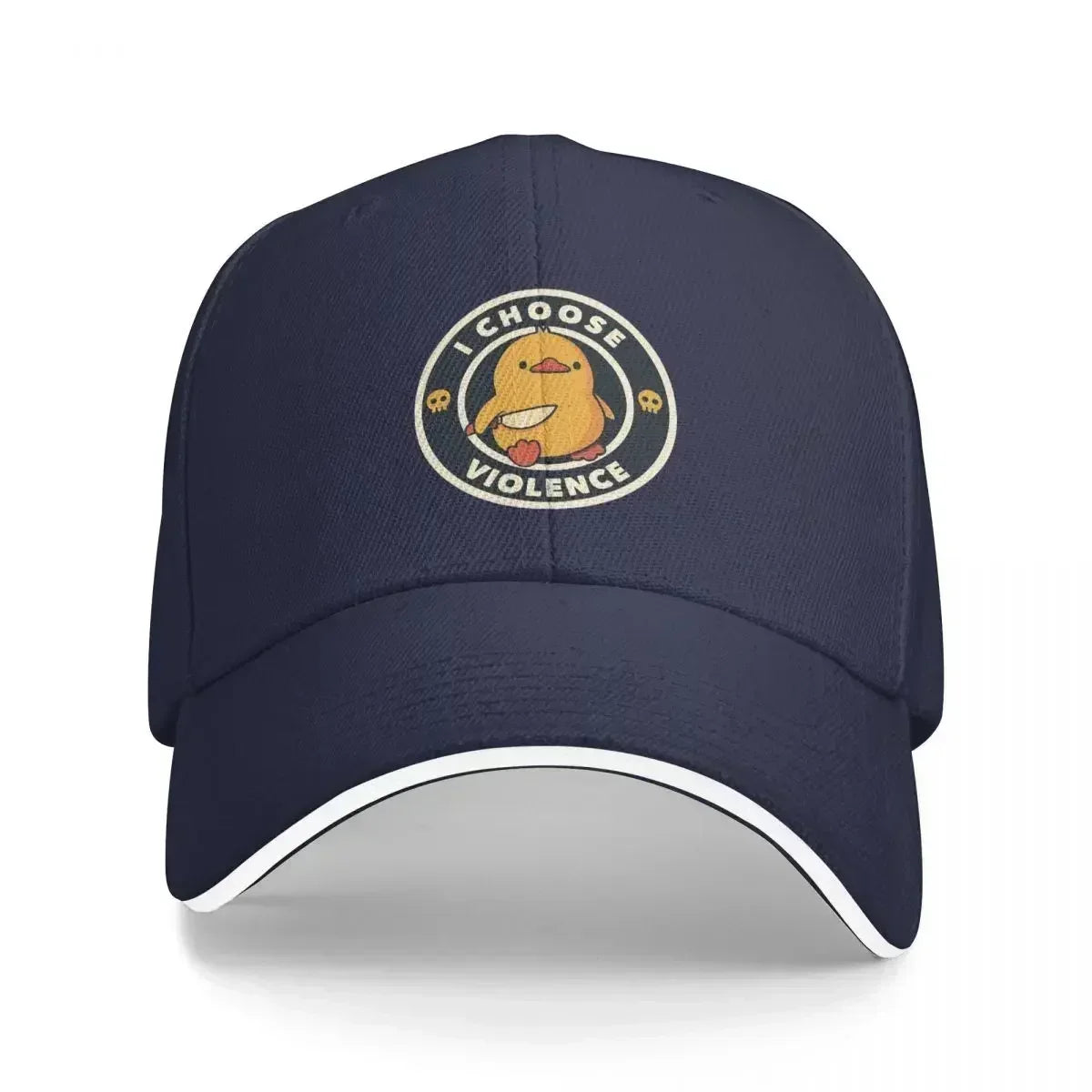 I Choose Violence Funny Duck Tobe Fonseca Baseball Cap