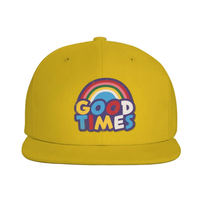 Good Times Rainbow Graphic Snapback Cap Hat