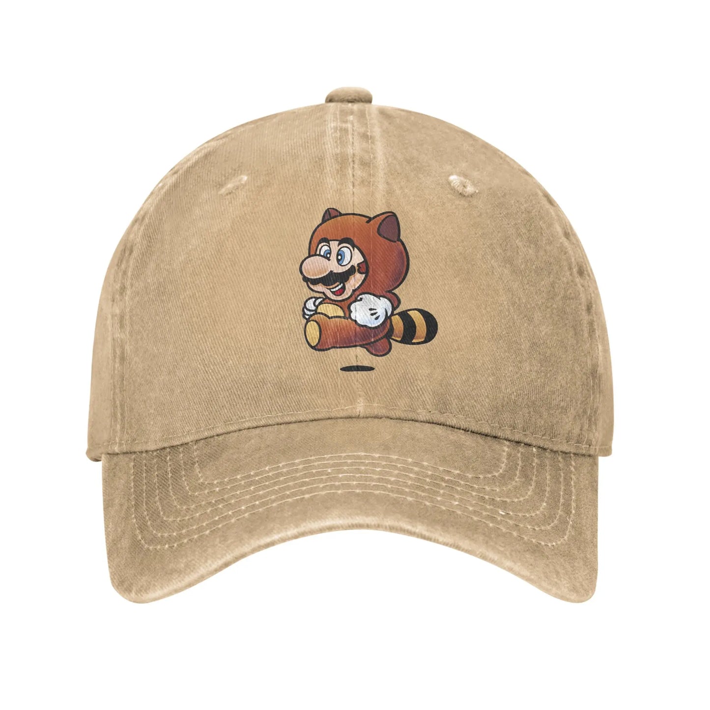 Tanooki Mario Distressed Denim Baseball Cap