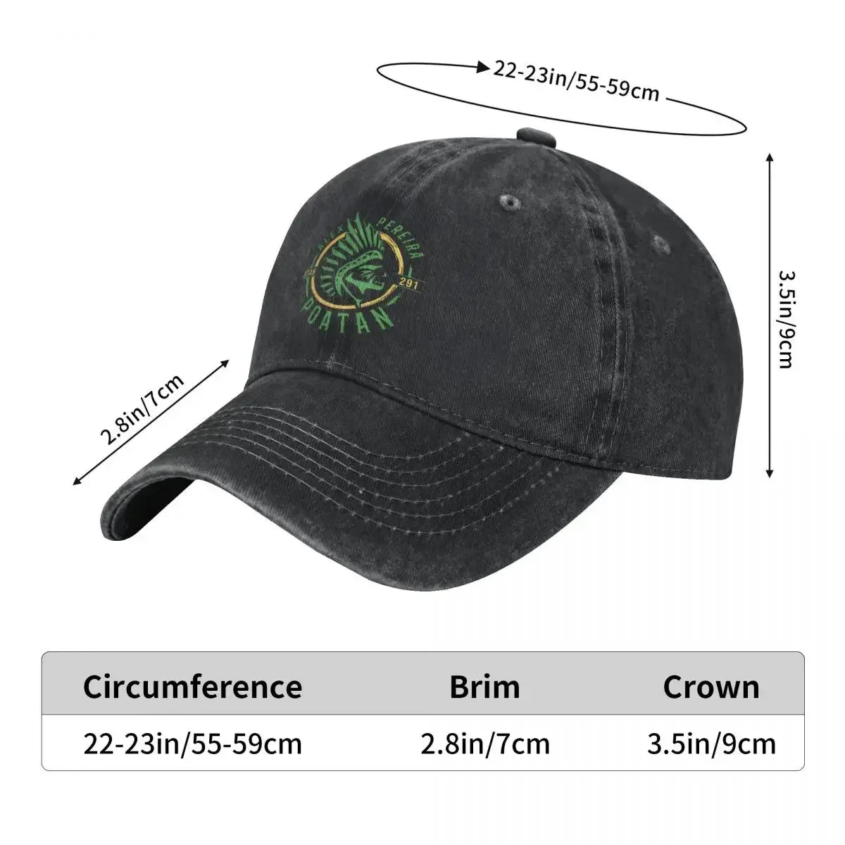 Alex Pereira Distressed Denim Baseball Cap