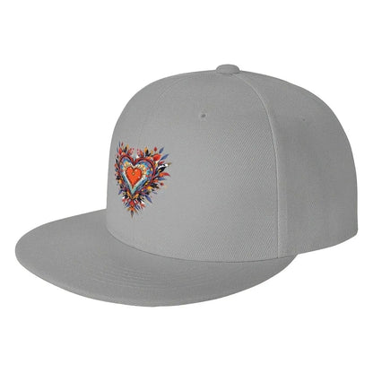 Colorful Heart Snapback Cap