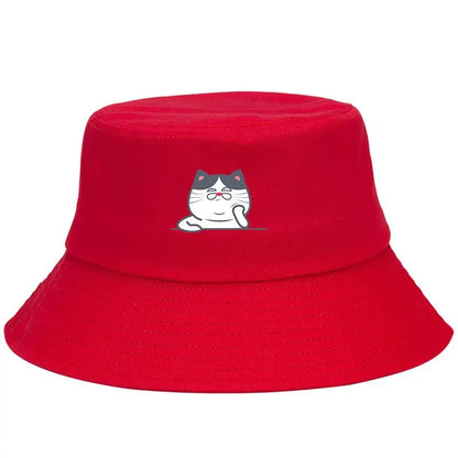 Cute Cat Adjustable Bucket Hat