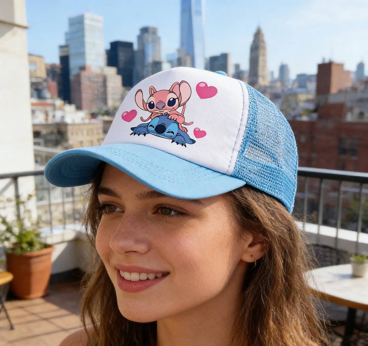 Disney Angel Stitch Summer Adult Baseball Cap