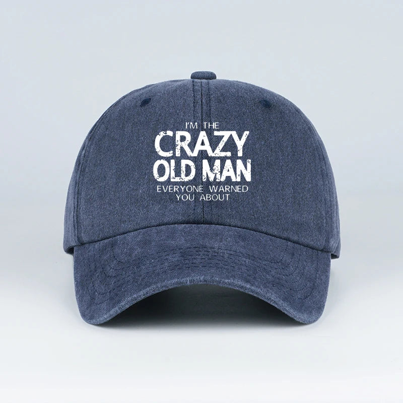 Crazy Old Man Baseball Cap