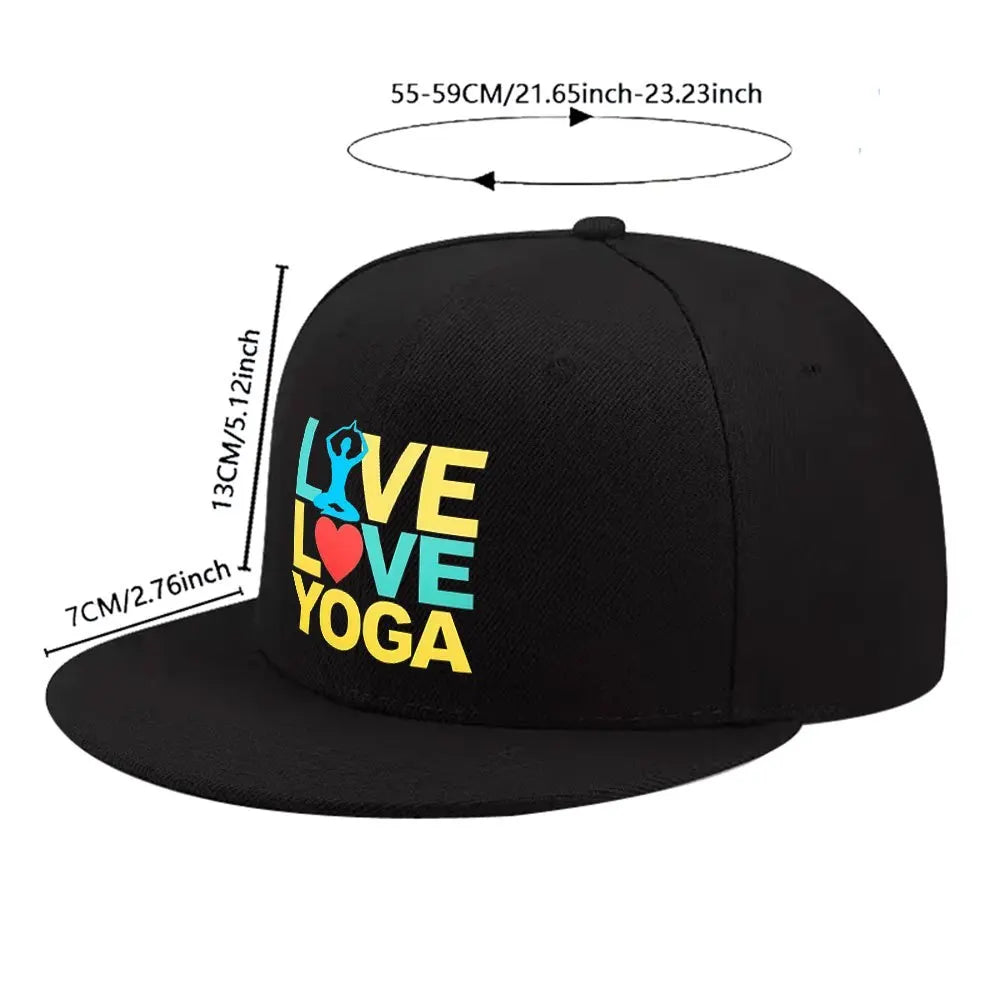 Love Yoga Street Style Snapback Cap