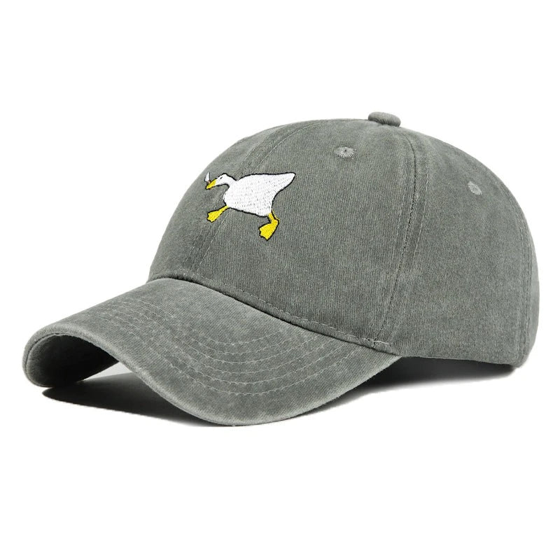 Goose Pattern Embroidered Casual Baseball Cap
