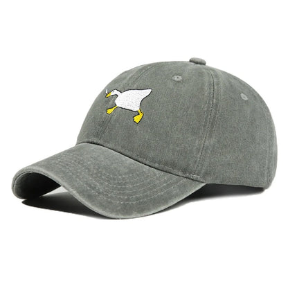 Goose Pattern Embroidered Casual Baseball Cap