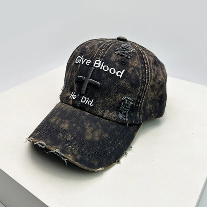 New Unisex Letter Embroidery American Vintage Baseball Hats