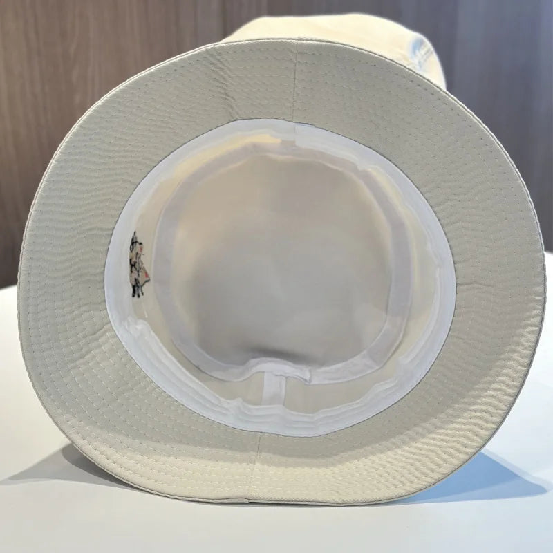 Korean Embroidered Double-Sided Bucket Hat